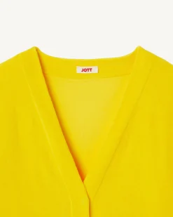 Cardigan Eponge A Manches Longues Citron Pamplona*JOTT Flash Sale