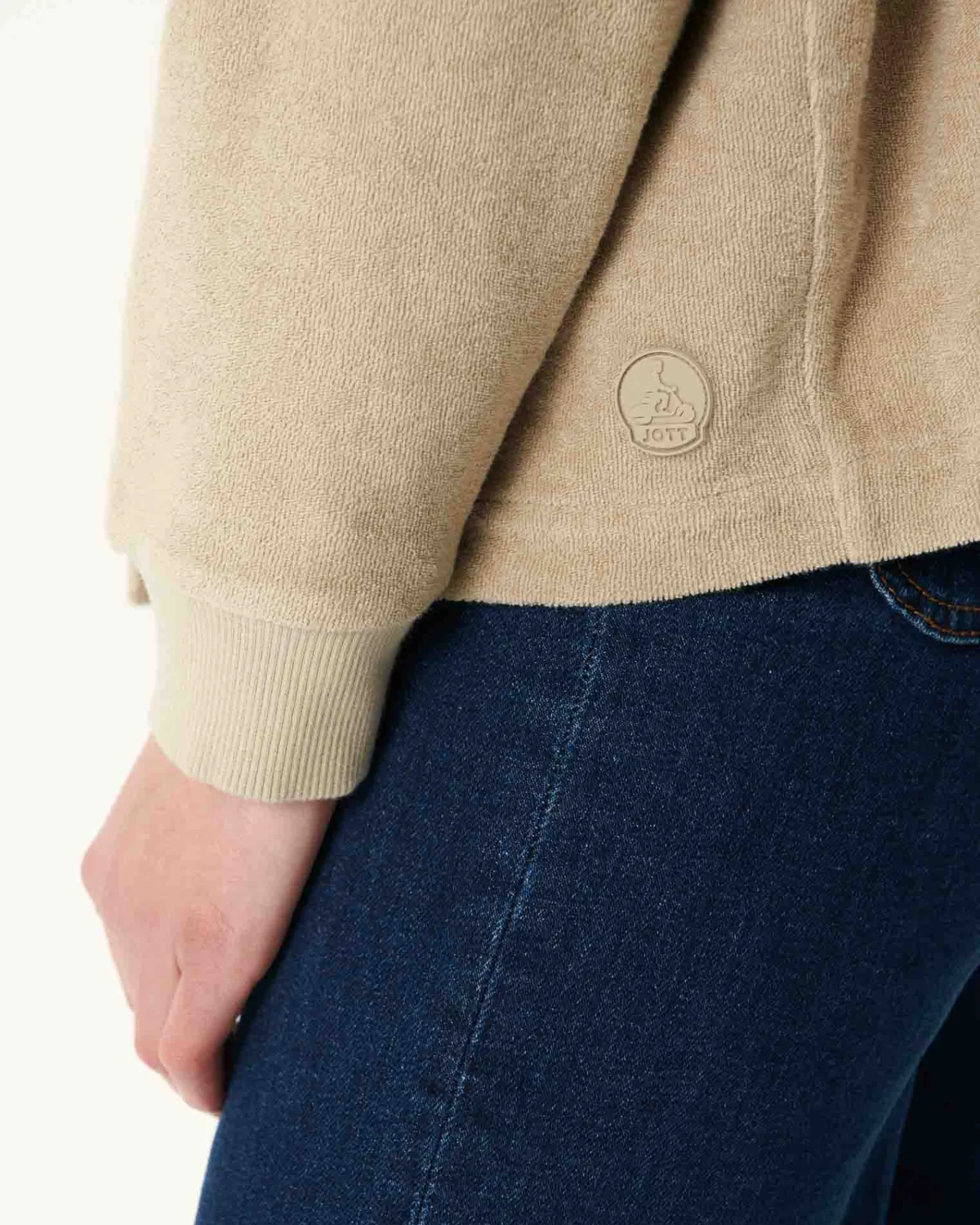 Cardigan Eponge A Manches Longues Beige Pamplona*JOTT Fashion