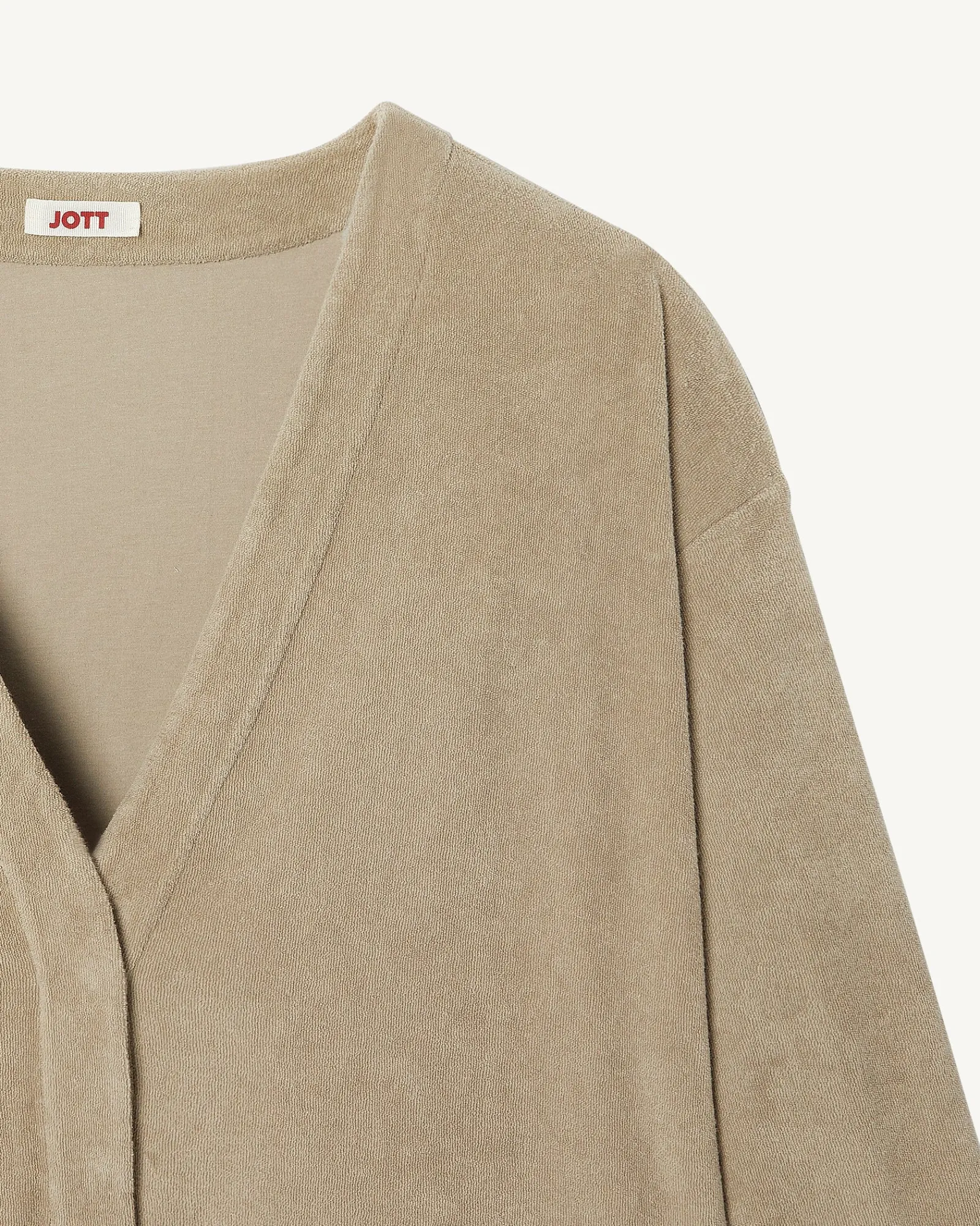 Cardigan Eponge A Manches Longues Beige Pamplona*JOTT Fashion
