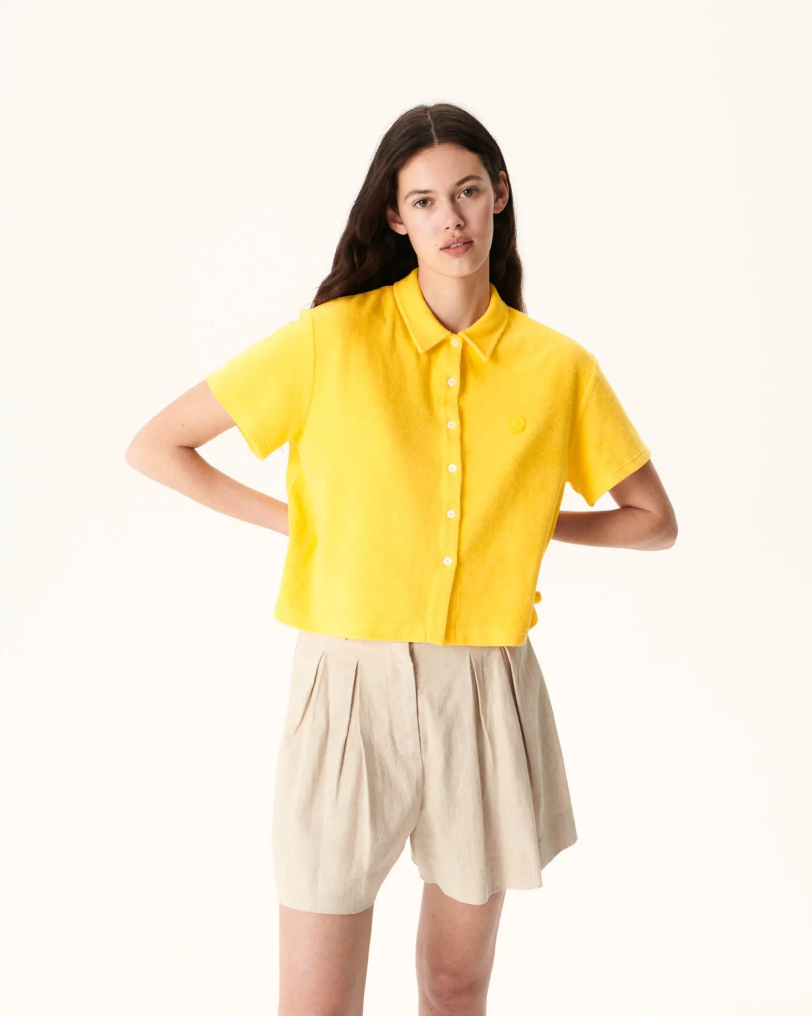 Chemise Courte Eponge Citron Nova*JOTT Shop