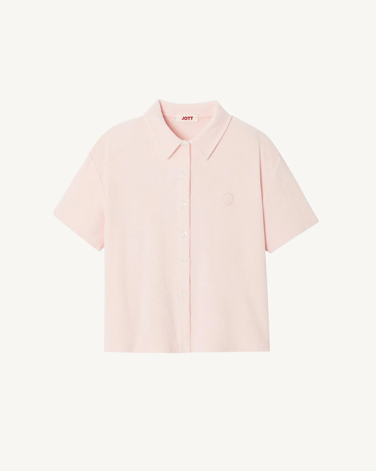 Chemise Courte Eponge Rose Clair Nova*JOTT Discount