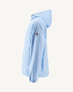 Coupe-Vent A Capuche Bleu Clair Mistral*JOTT Best