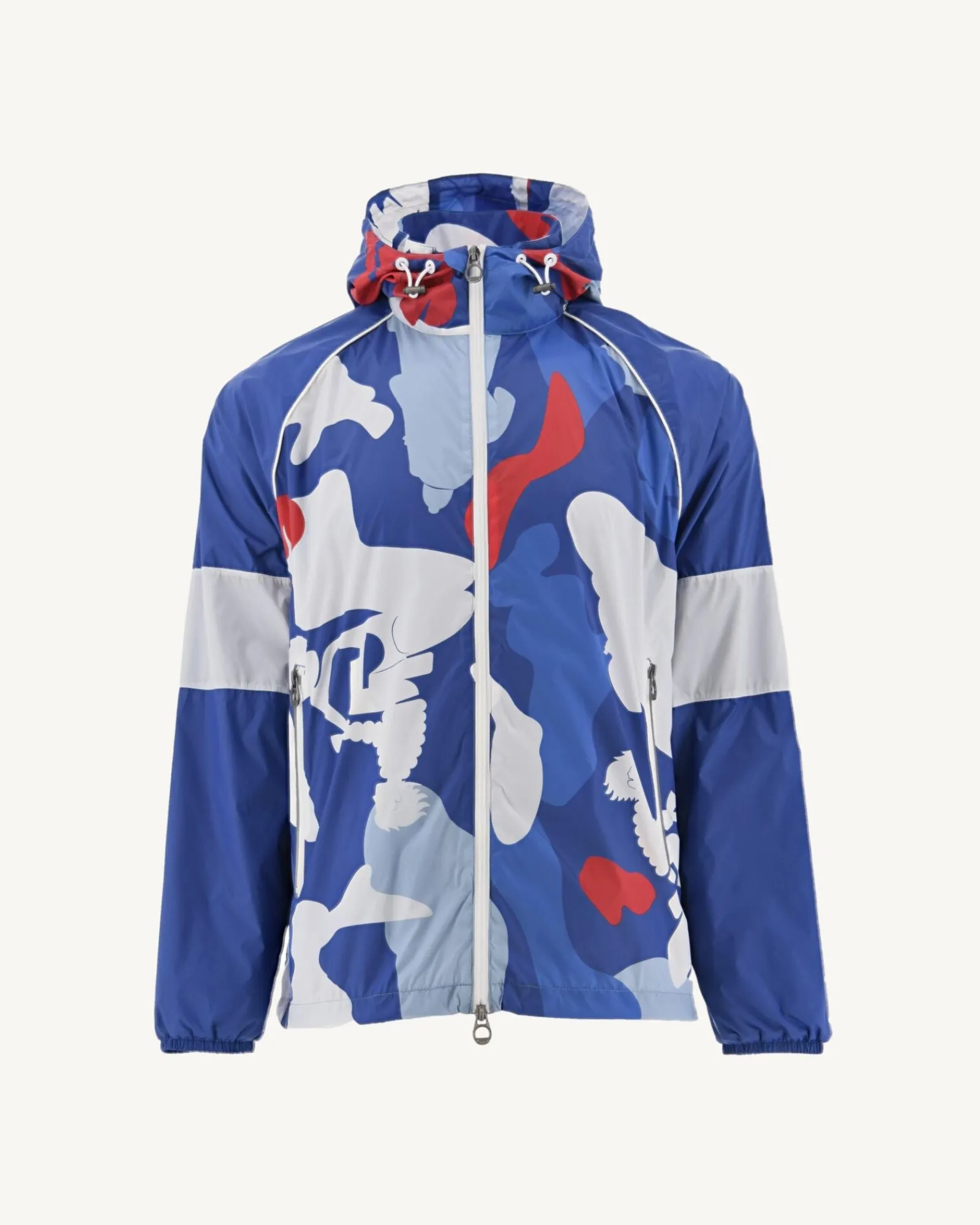 Coupe-Vent A Capuche Camo Dark Denim Mistral*JOTT Best