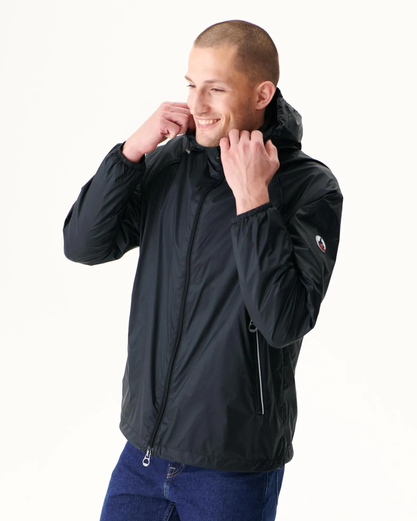 Coupe-Vent A Capuche Noir Mistral*JOTT Shop
