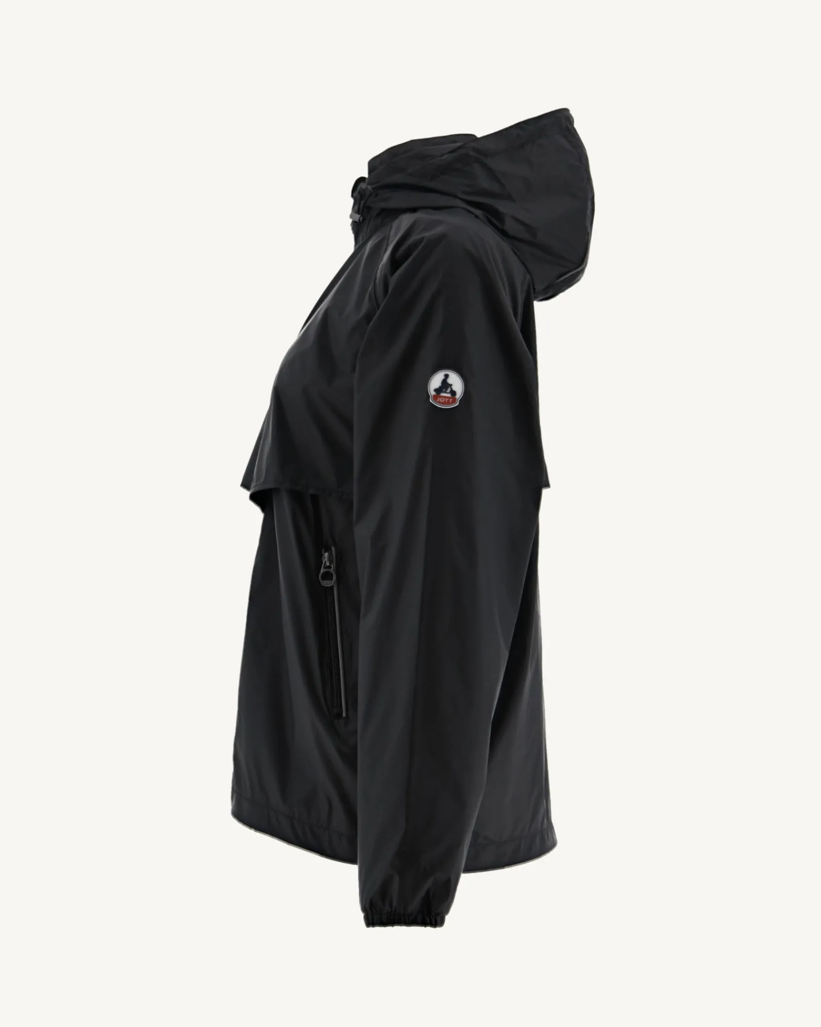 Coupe-Vent A Capuche Noir Scirocco*JOTT Shop