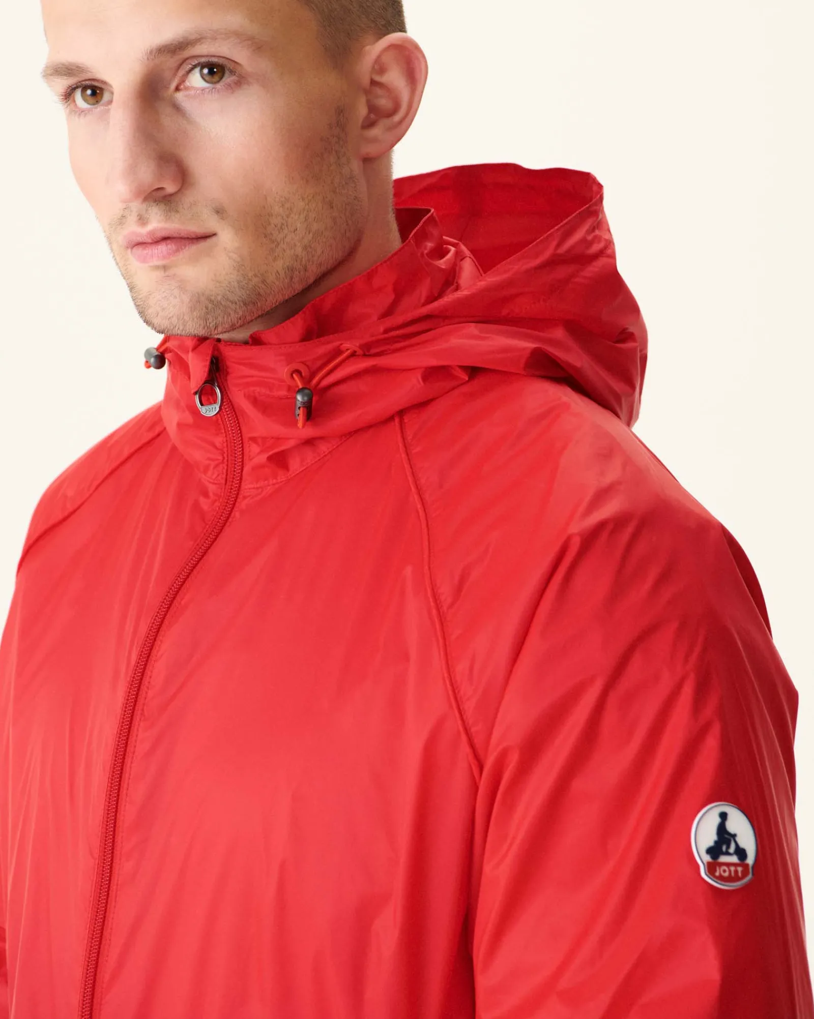 Coupe-Vent A Capuche Rouge Vif Mistral*JOTT Sale