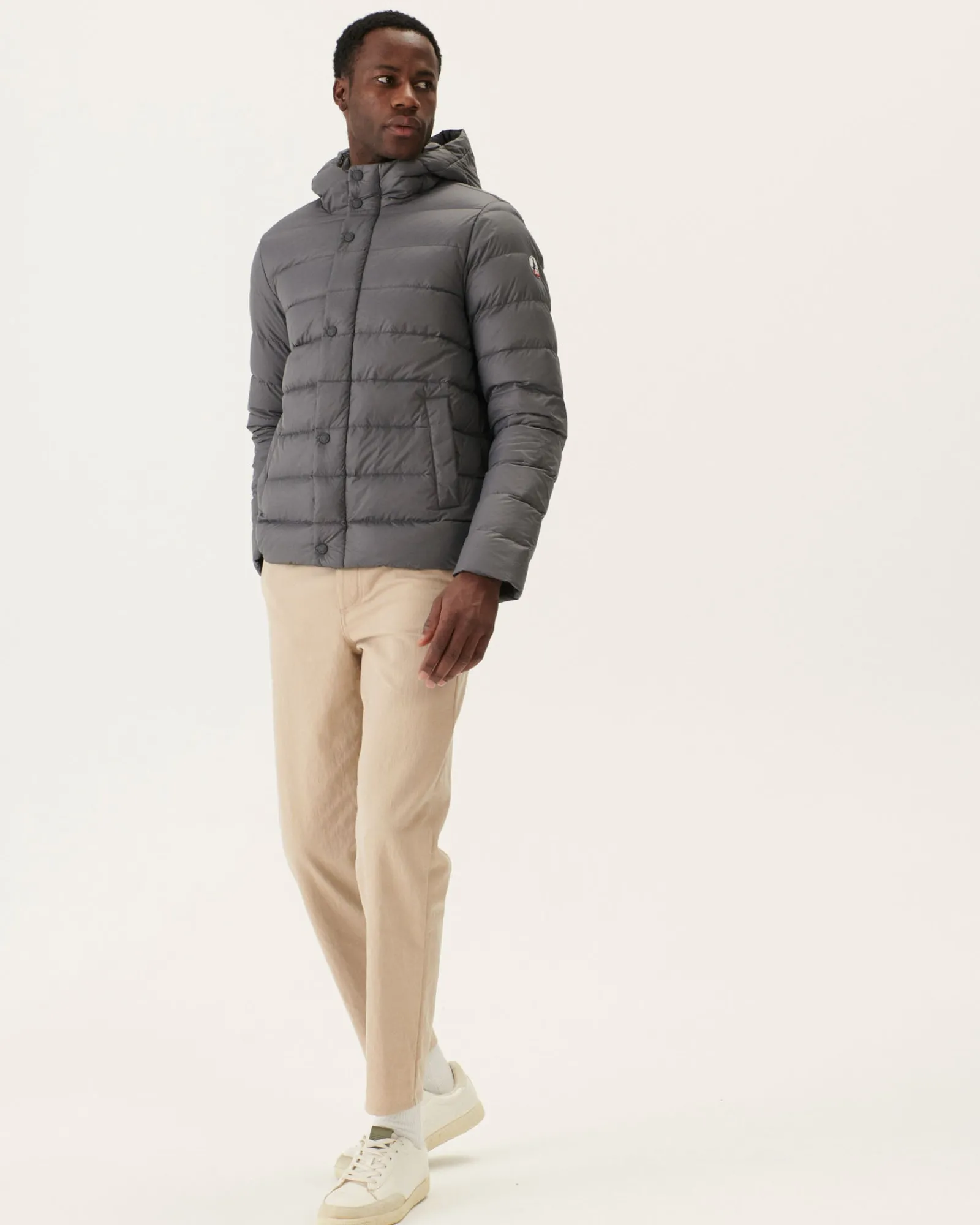 Doudoune A Capuche Anthracite Jorge*JOTT Fashion