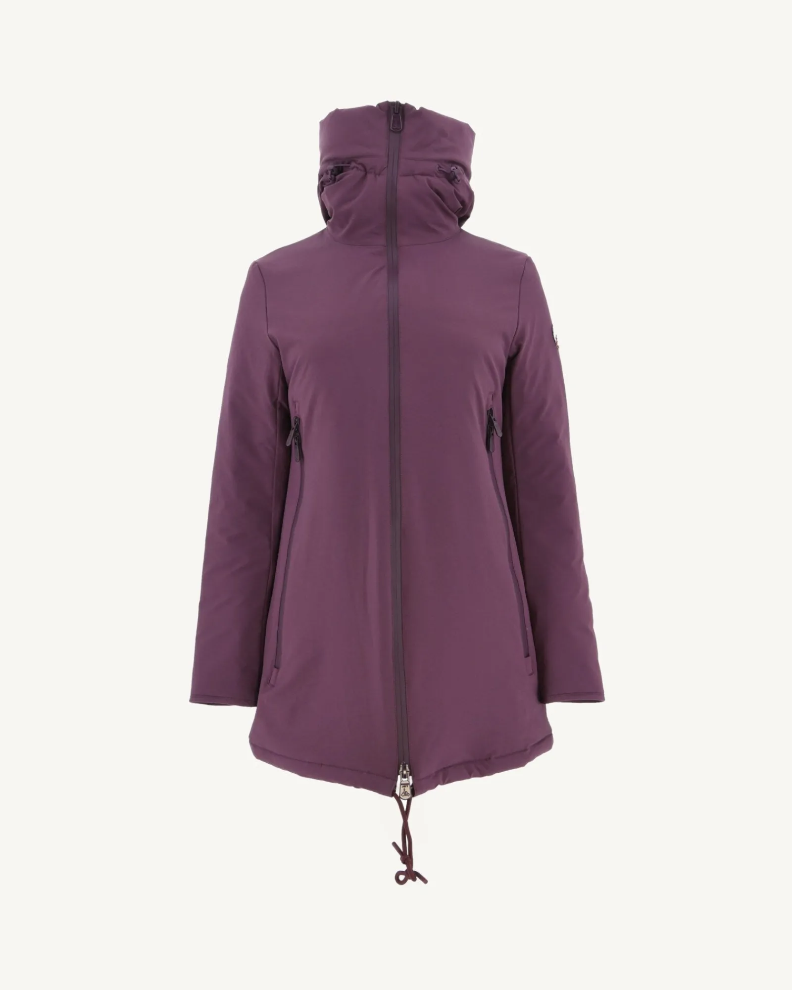 Doudoune A Capuche Aubergine Siberie*JOTT New