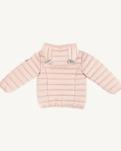Doudoune A Capuche Bébé Rose Pale Mael*JOTT Fashion