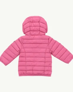Doudoune A Capuche Bébé Rose Intense Camille*JOTT New