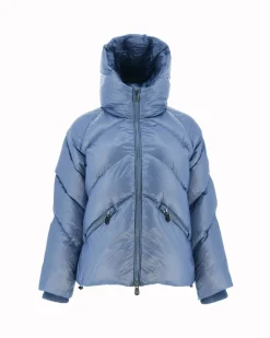 Doudoune A Capuche Bleu Delave Stellar*JOTT Store