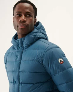 Doudoune A Capuche Bleu Jeans Jorge*JOTT Sale