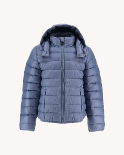 Doudoune A Capuche Enfant Grand Froid Bleu Delave Gold*JOTT Hot