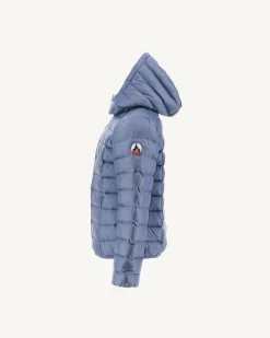 Doudoune A Capuche Enfant Grand Froid Bleu Delave Gold*JOTT Hot