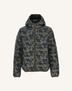 Doudoune A Capuche Enfant Print Militaire Hugo*JOTT Clearance