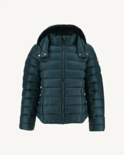 Doudoune A Capuche Enfant Grand Froid Vert Fonce Gold*JOTT Online