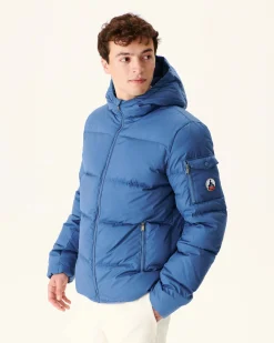 Doudoune A Capuche Grand Froid Bleu Jeans Toledo*JOTT Clearance