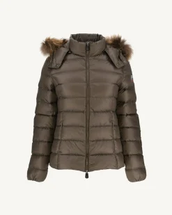 Doudoune A Capuche Grand Froid Taupe Luxe*JOTT Best