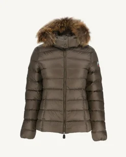 Doudoune A Capuche Grand Froid Taupe Luxe*JOTT Best