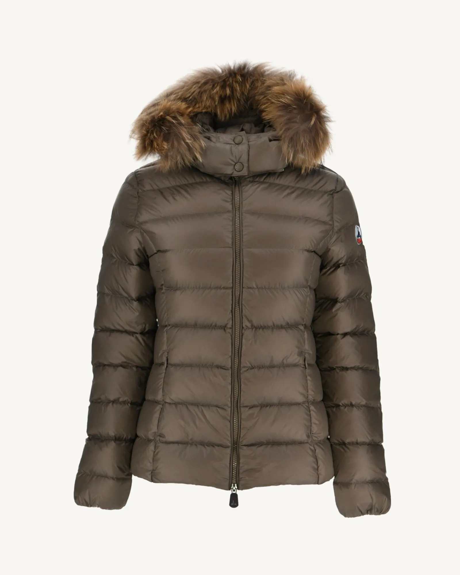 Doudoune A Capuche Grand Froid Taupe Luxe*JOTT Best