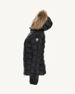 Doudoune A Capuche Grand Froid Noir Luxe*JOTT Fashion