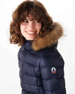 Doudoune A Capuche Grand Froid Marine Luxe*JOTT Best