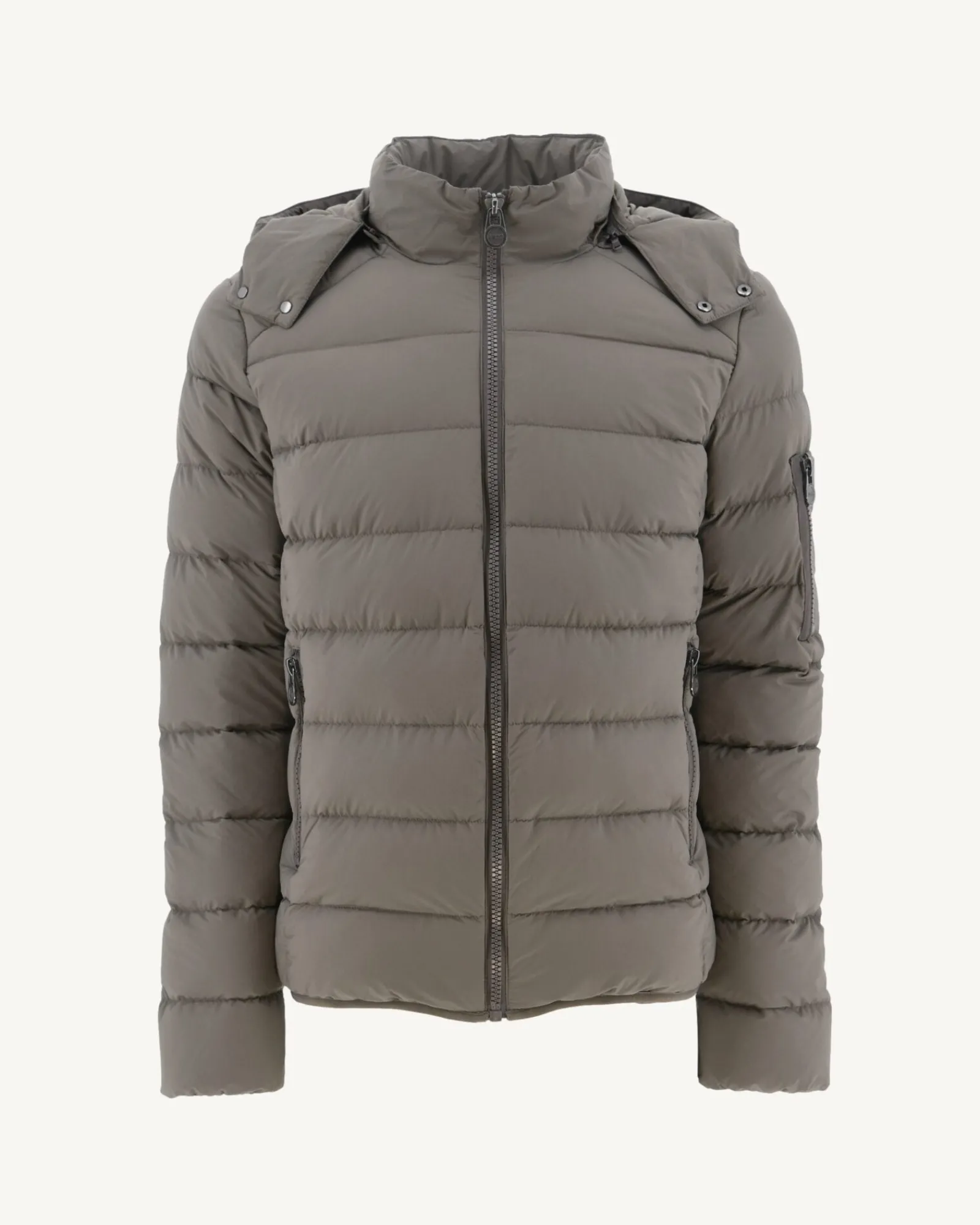Doudoune A Capuche Grand Froid Taupe Adrien*JOTT Online