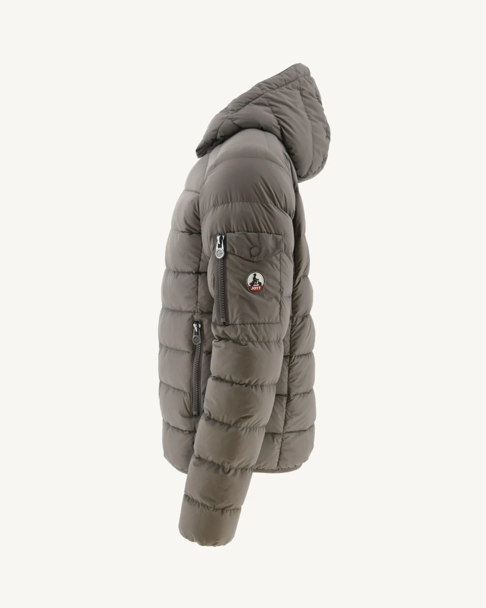 Doudoune A Capuche Grand Froid Taupe Adrien*JOTT Online