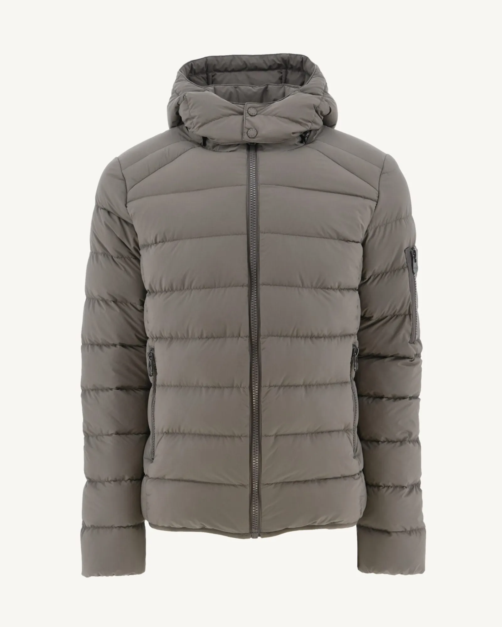 Doudoune A Capuche Grand Froid Taupe Adrien*JOTT Online