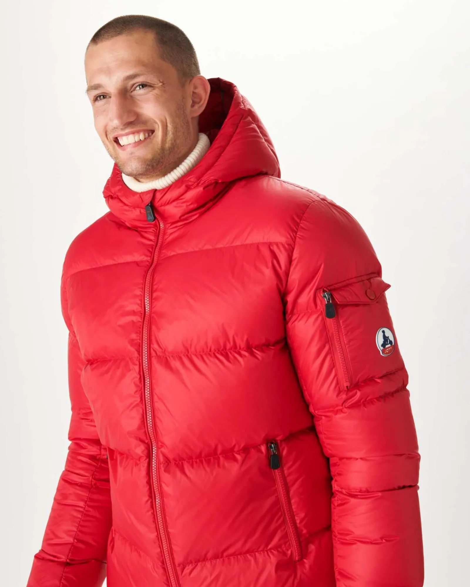 Doudoune A Capuche Grand Froid Rouge Java*JOTT Store