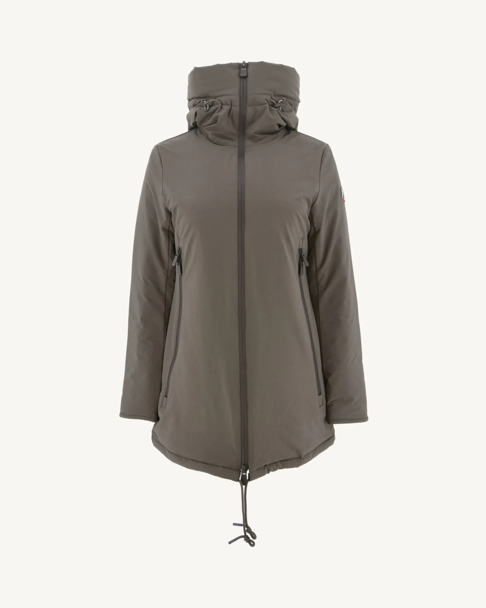 Doudoune A Capuche Taupe Siberie*JOTT Discount
