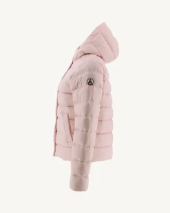 Doudoune Droite A Capuche Rose Clair Jane*JOTT Fashion