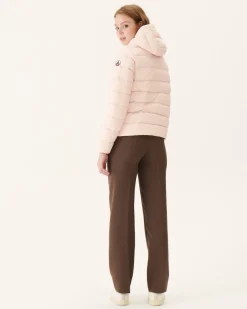 Doudoune Droite A Capuche Rose Clair Jane*JOTT Fashion