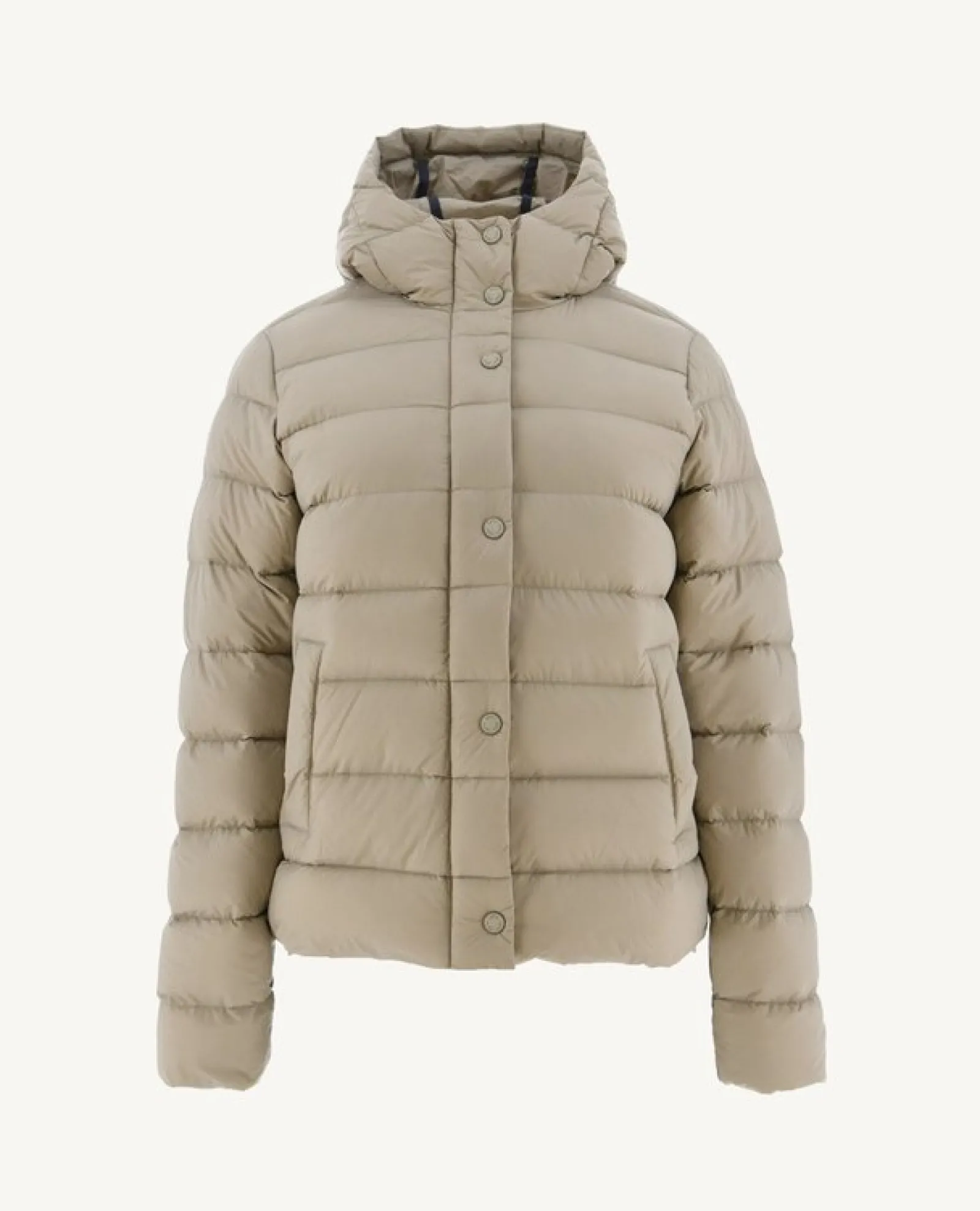 Doudoune Droite A Capuche Beige Jane*JOTT Discount