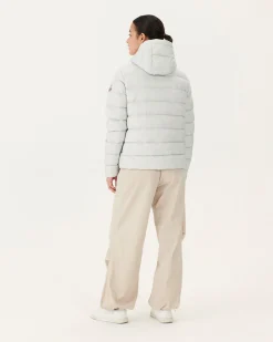 Doudoune Droite A Capuche Gris Clair Jane*JOTT Store