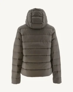 Doudoune Droite A Capuche Taupe Jane*JOTT Outlet
