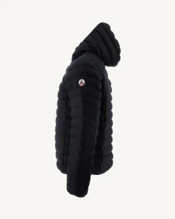 Doudoune En Laine A Capuche Marine Nico*JOTT Clearance