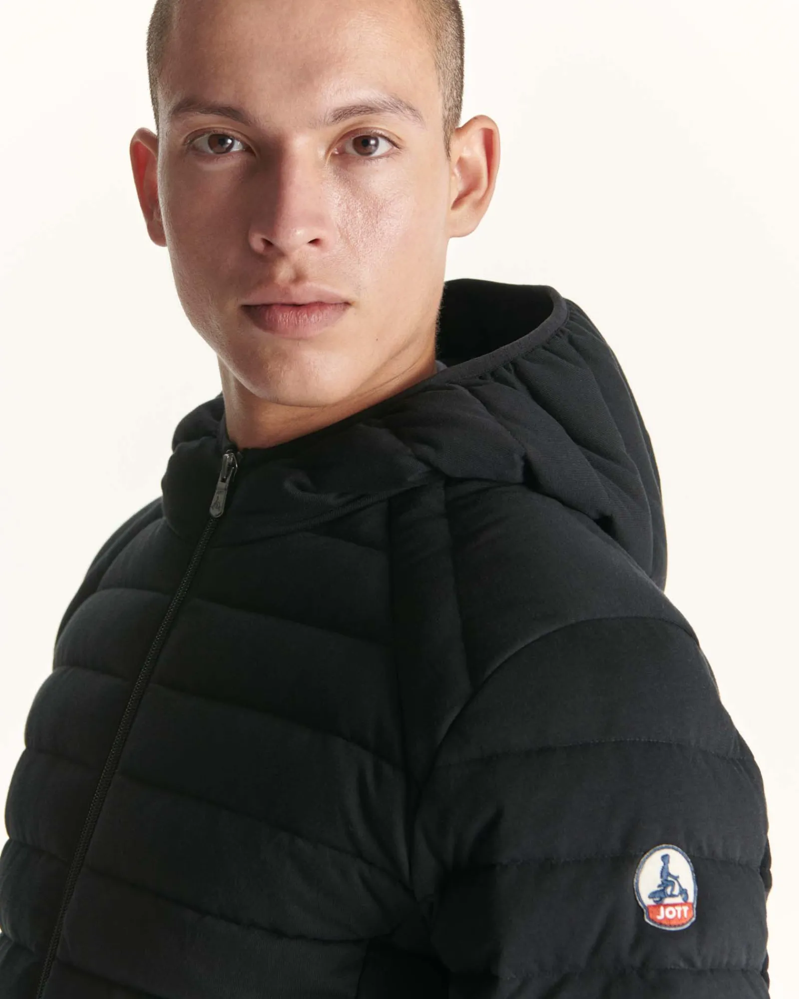 Doudoune Jersey A Capuche Noir Nico*JOTT Online