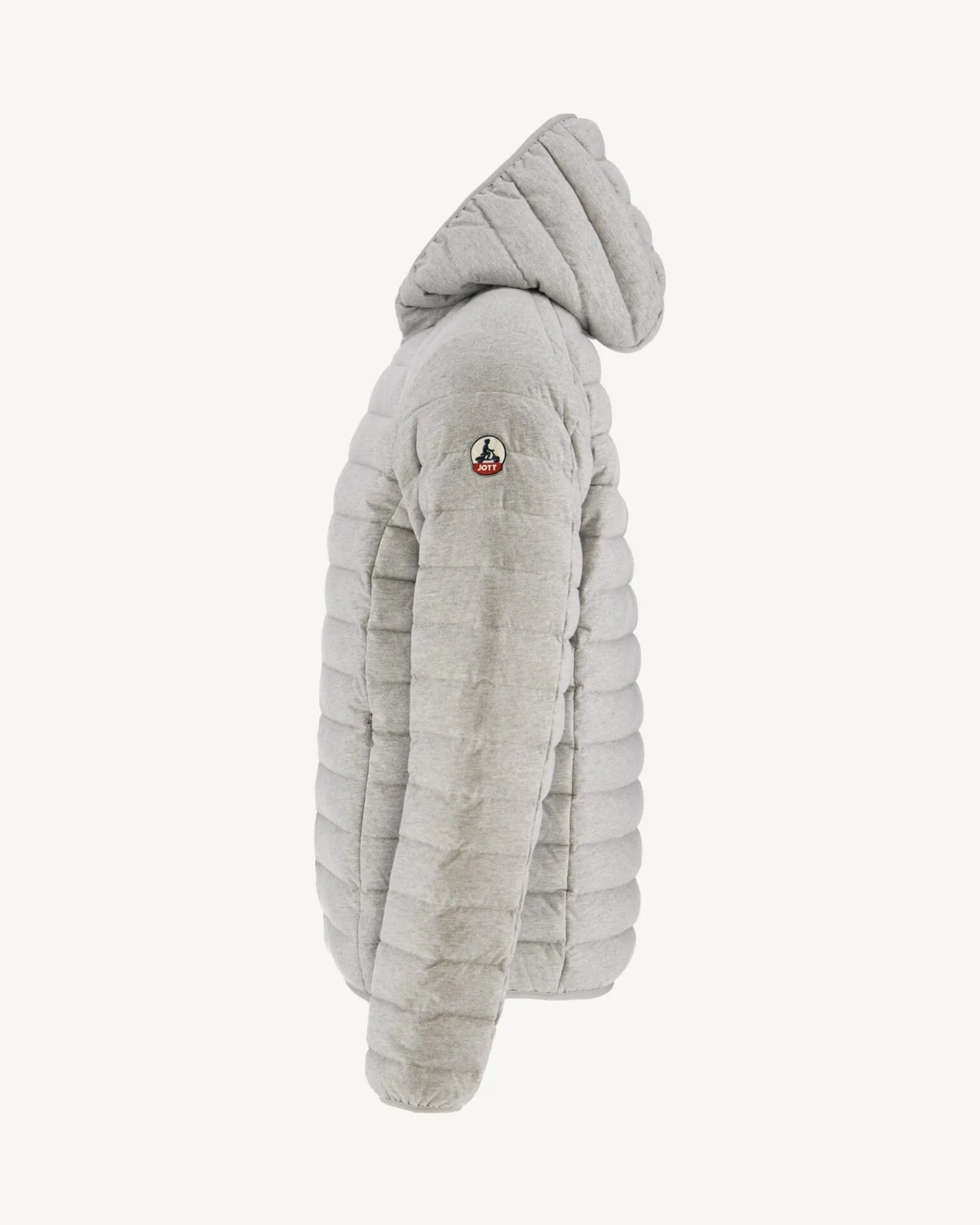 Doudoune Jersey A Capuche Gris Chine Nico*JOTT Online