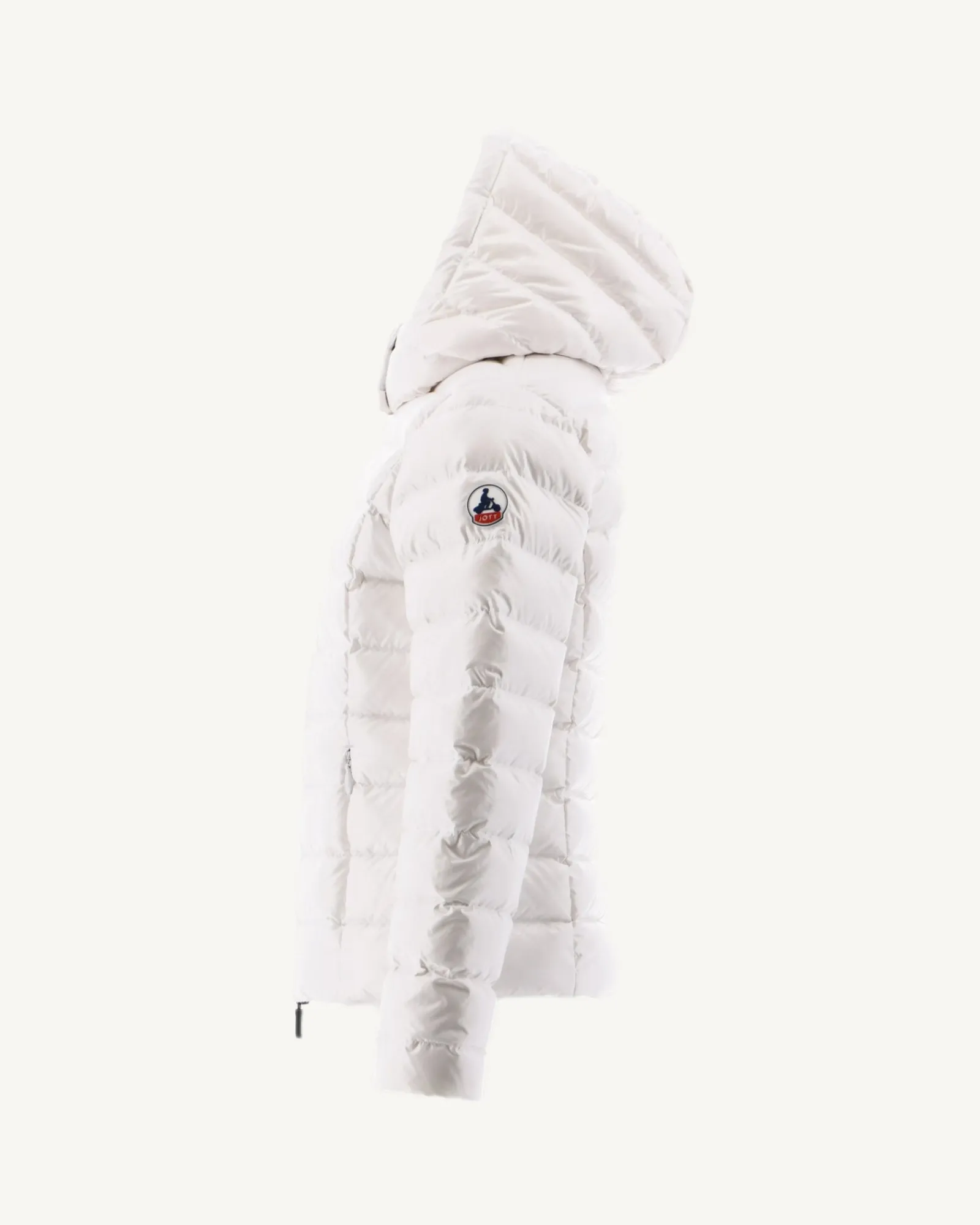 Doudoune Laquee A Capuche Enfant Grand Froid Blanc Opale*JOTT Hot