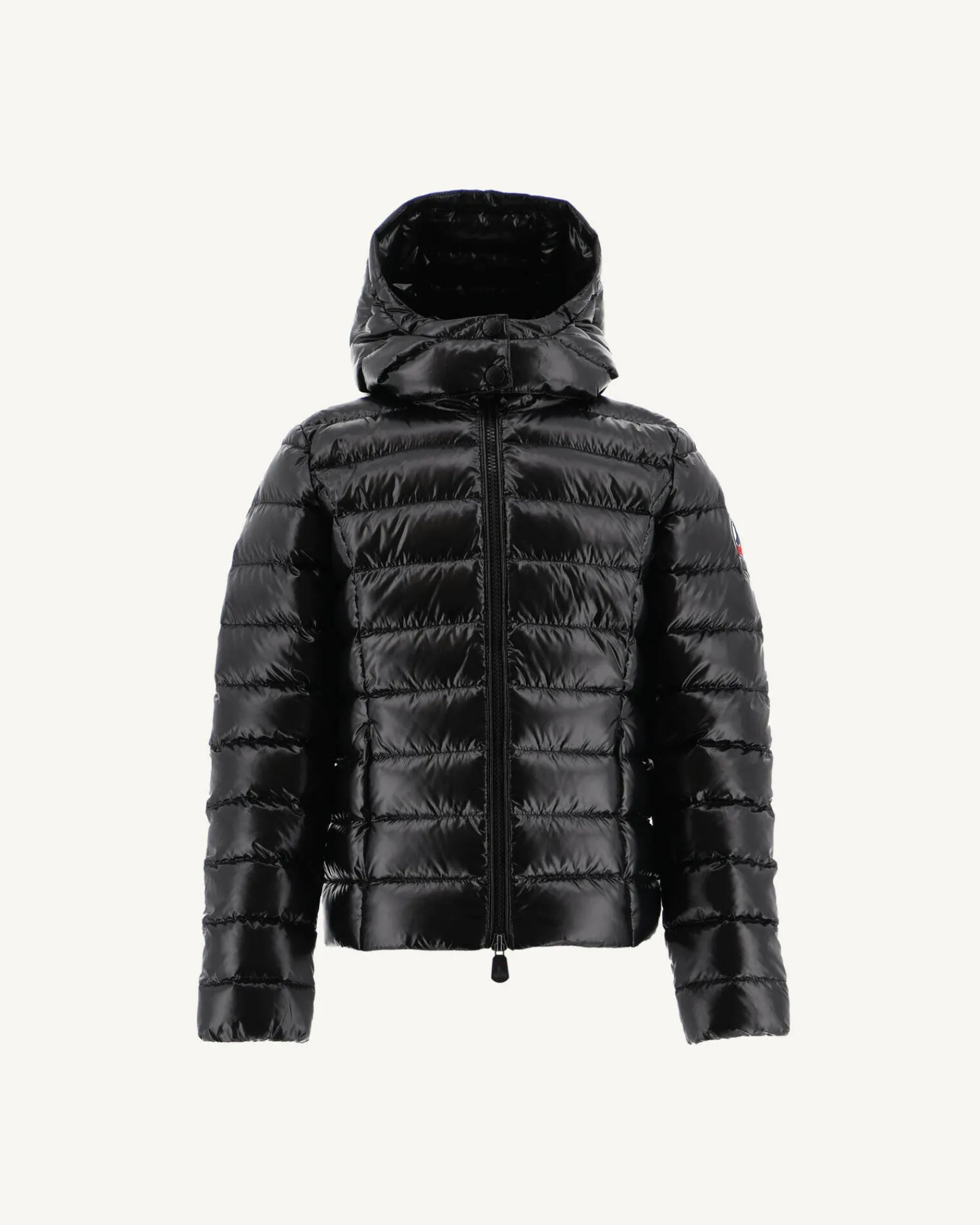 Doudoune Laquee A Capuche Enfant Grand Froid Noir Opale*JOTT Clearance