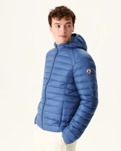 Doudoune Legere A Capuche Bleu Jeans Nico*JOTT Discount