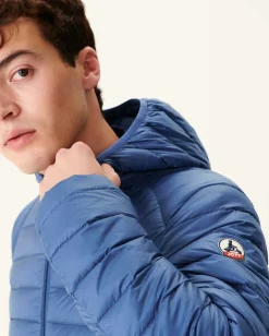 Doudoune Legere A Capuche Bleu Jeans Nico*JOTT Discount