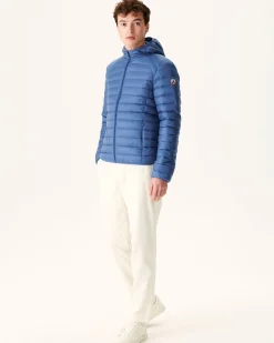 Doudoune Legere A Capuche Bleu Jeans Nico*JOTT Discount