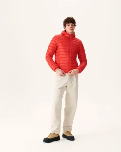 Doudoune Legere A Capuche Rouge Vif Nico*JOTT Sale