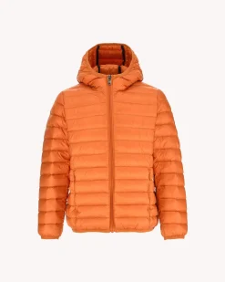 Doudoune Legere A Capuche Enfant Orange Hugo*JOTT Store