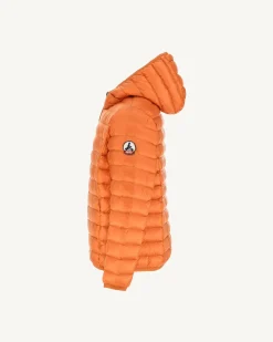 Doudoune Legere A Capuche Enfant Orange Hugo*JOTT Store