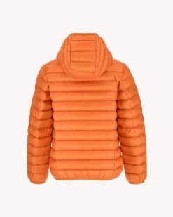 Doudoune Legere A Capuche Enfant Orange Hugo*JOTT Store