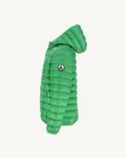 Doudoune Legere A Capuche Enfant Vert Hugo*JOTT Clearance