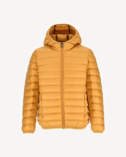 Doudoune Legere A Capuche Enfant Moutarde Hugo*JOTT Outlet